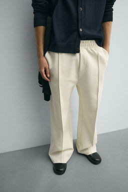 PANTAL?N JOGGER T?CNICO COSTURA / Crudo - Zara фото 6