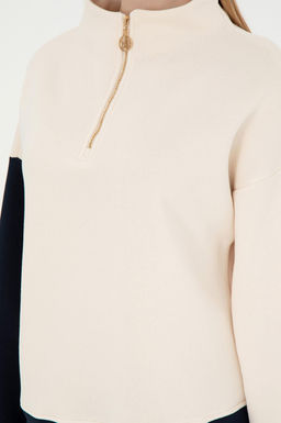 Женский кремовый свитшот Неожиданная скидка в корзине - U.s. polo assn фото 7