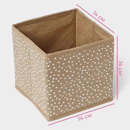 Короб для хранения Доляна Points, 141414 см, бежевый фото 3