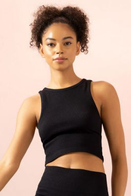 DeFactoFit Dikissiz Bisiklet Yaka Seamless Basic Atlet