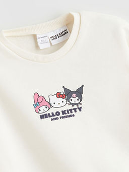 Bisiklet Yaka Kuromi Bask?l? K?z ?ocuk Sweatshirt