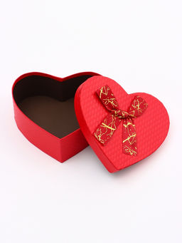 Набор подарочных коробок сердце 3 в 1, красный с бантом, 22?20?9; 18.5?17?7.5; 16?14?6 см