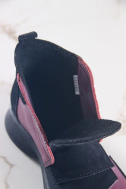 Ботинки EDART 305.927 bl. Вакса бордо+черная замша/байка - Ed'art фото 4