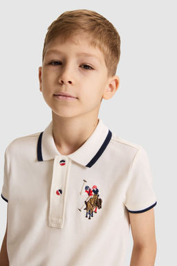 Erkek Гocuk Krem Polo Yaka Basic TiЕГrt - U.s. polo assn фото 2