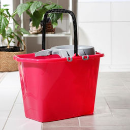 Ведро прямоугольное МОП, 15 л, со сливом и отжимом, МИКС