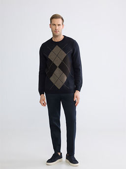 Bisiklet Yaka Erkek Triko Kazak