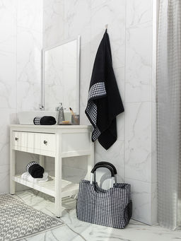 Полотенце для рук 35x70 черный махровая ткань