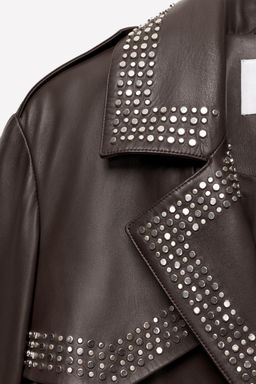 LEATHER STUDDED TRENCH COAT LUDOVIC DE SAINT SERNIN x ZARA