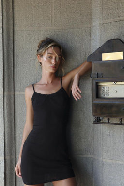 POINTELLE DRESS WITH SEAMS - Zara фото 8