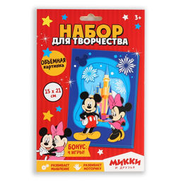 Объемная аппликация? Минни и Микки Маус, А5 - Disney фото 5