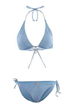 Bordo Simli Ucgen Kapl? Aksesuarl? Normal Bel Regular Bikini Tak?m? TBESS26BT00053 - Trendyolmilla фото 3