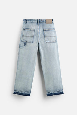REWORKED CARPENTER JEANS - Zara фото 8