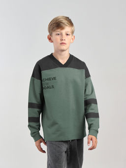 CRB wear / CWJB 63982-35-426 Джемпер для мальчика,хаки  фото 2
