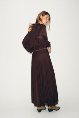 GATHERED LONG DRESS - Zara фото 4