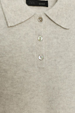 PLAIN 100% WOOL POLO SHIRT - Zara фото 16