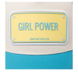 Бейсболка JOHN HATTER арт. R-1120-L00 Girl Power (голубой / белый)  фото 4