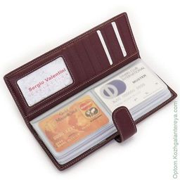Женская кожаная визитница Sergio Valentini СВ 8090-075  фото 2