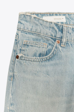 JEANS TRF WIDE LEG TIRO BAJO / Azul lavado - Zara фото 8