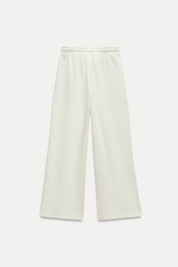 VARSITY STRAIGHT PLUSH TROUSERS - Zara фото 6