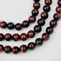 Бусины для украшений из Бычьего глаза (45 бусин) 37 см