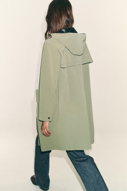 RUBBERISED HOODED JACKET - Zara фото 3
