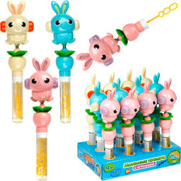 Мыльные пузыри Мы-шарики арт.Т25948 с игрушкой "Качалка Заяц" 40 мл (поштучно) /12