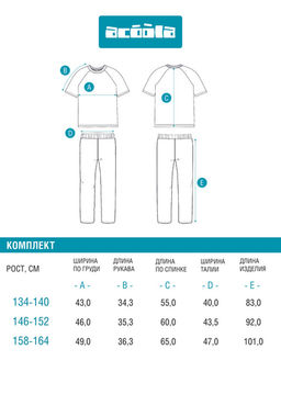 ACOOLA / Набор для мальчиков((1)футболка и (2)брюки) Hendriks разноцветный  фото 9