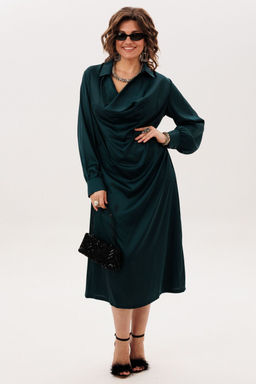 Платье ANELLI 1832 глубоководный зеленый