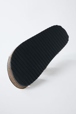 SPLIT SUEDE LEATHER SANDALS - Zara фото 6