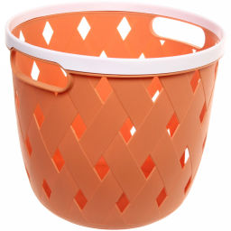 Цена за 4 шт. Корзина для хранения "Эрида" оранжевая 24,5х21,5см