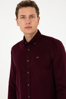 Erkek Bordo Uzun Kollu G_mlek