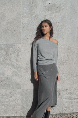 SOFT STUDDED MIDI SKIRT - Zara фото 2