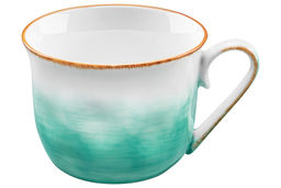 Чайная пара 2 пр. 450 мл 14*11*8,5 см Кантри, бирюзовый, фарфор - Elan gallery фото 6