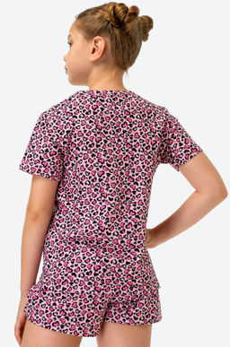 Хлопковая пижама для девочки с шортами Happyfox