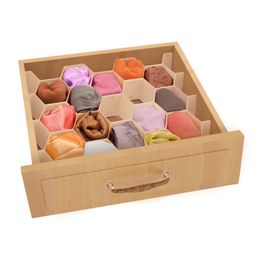 Разделители для ящиков СОТЫ, набор 8 шт., 36.3*6.7 см, DRAWER ORGANIZER, бежевый, шт - Valiant фото 2