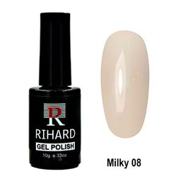 N08 Rihard Milky Gel Polish Гель-лак - коллекция пудровых оттенков, 10 мл