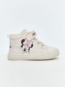 Minnie Mouse Bask?l? K?z Bebek Spor Ayakkab?