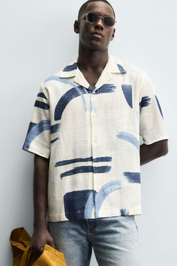 ABSTRACT PRINT SHIRT - Zara фото 6