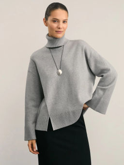 Джемпер с воротником-стойкой / Zarina