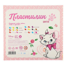 Пластилин 12 цветов 180 г Мари, Коты-аристократы - Disney фото 5