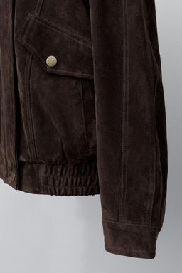 100% LEATHER JACKET - Zara фото 8