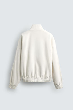 SUDADERA INTERLOCK CREMALLERA / Crudo - Zara фото 8