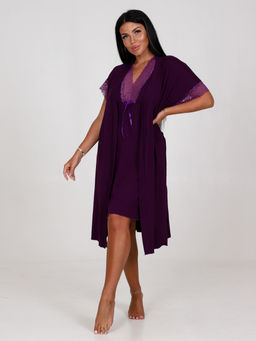 95-ХС ЖЕНСКИЙ КОМПЛЕКТ ДВОЙКА (Фиолетовый) - А-дина фото 2