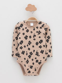 К 6087-2уп/тем.бежевый Н096,бежевый Н085.1 набор полукомбинезон (боди) яс