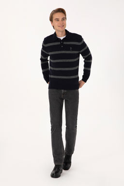 Erkek Regular Fit Polo Yaka Lacivert Kazak - U.s. polo assn фото 11