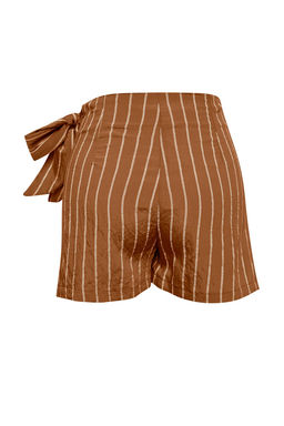 Trendyolmilla Kahverengi Dokuma Baglama Detayl? Plak Sort Etek TBESS25SR00017  фото 14