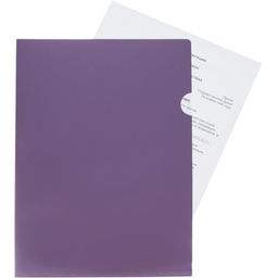 Набор папок уголков, А4, 200 мкм, 4 штуки, Calligrata TOP Mistral, цвет металлик микс, тиснение под кожу, непрозрачные  фото 6