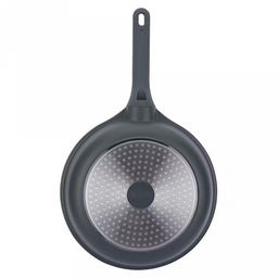 Сковорода с антипригарным покрытием Denim д28см, s4мм, индукционное дно д20,5см, s1,5мм, литой алюминий, 2-х слойное антипригарное покрытие WISTONE с эффектом гранитной крошки, бакелитовая ручка с покрытием soft-touch, Regent (Китай) Подходит д - Домашняя мода фото 4