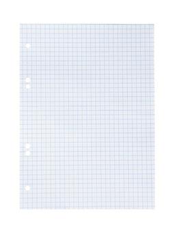 Цена за 4 шт. Сменный блок для тетрадей на кольцах А5, 80 листов в клетку, Calligrata, белый 100%