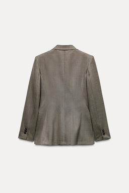 ZW COLLECTION WOOL BLEND FITTED BLAZER - Zara фото 5